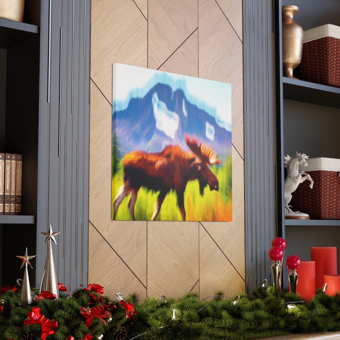 Moose in Impressionism - Canvas