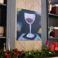 "Wine Glass Reflection" - Canvas