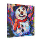 Snowman in Fauvism - Canvas