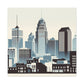 "Serene City: Raleigh Elegance" - Canvas