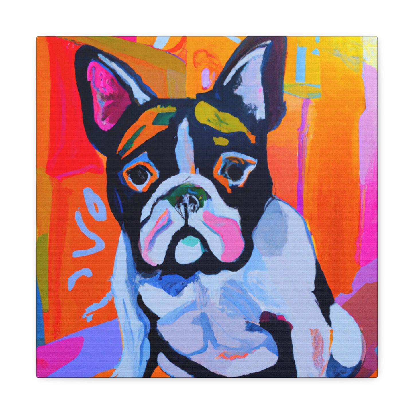 "French Bulldog Portrait" - Canvas