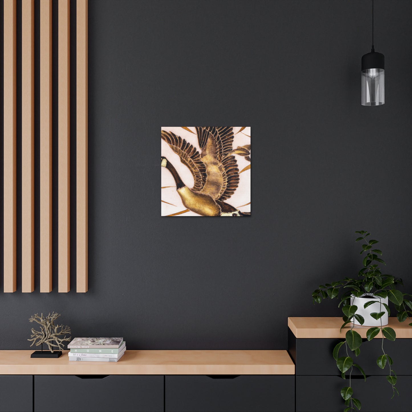 "Canada Goose in Flight" - Canvas