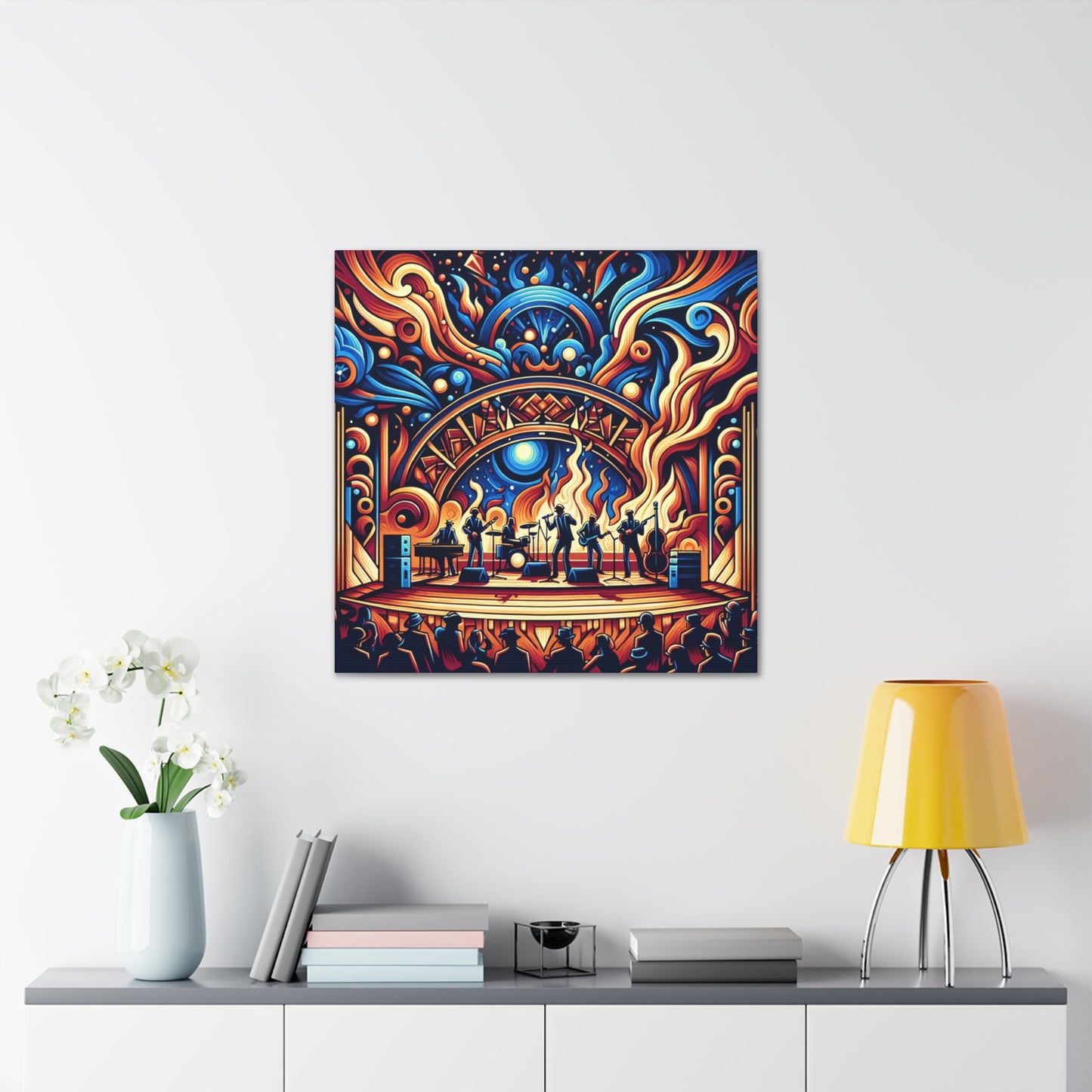 Dynamic Jazz Serenade - Canvas