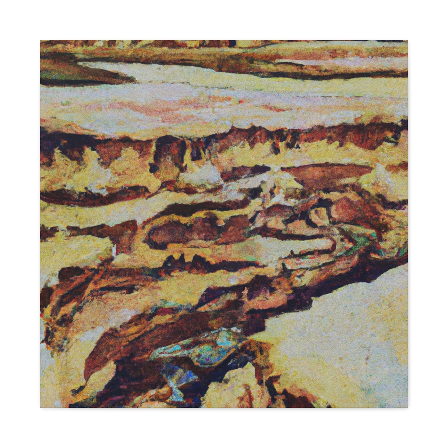 Canyon in Bold Colors - Canvas