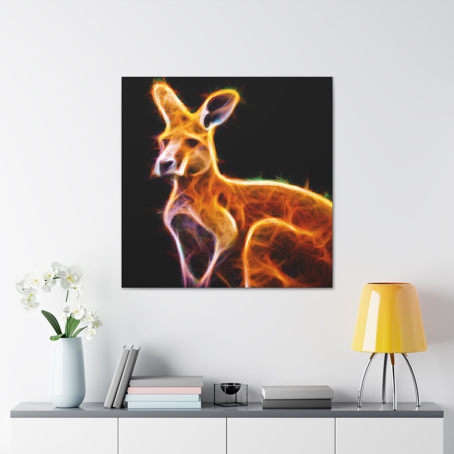 Kangaroo in Starlight - Canvas