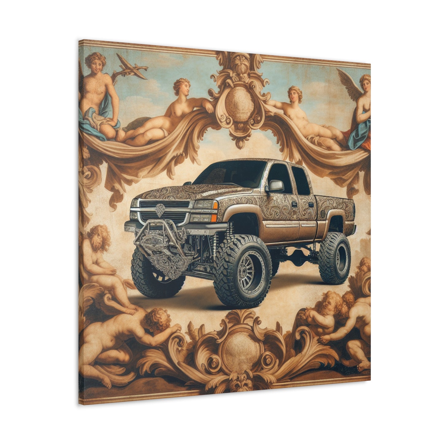 "Ornate Automobilia Elegance" - Canvas