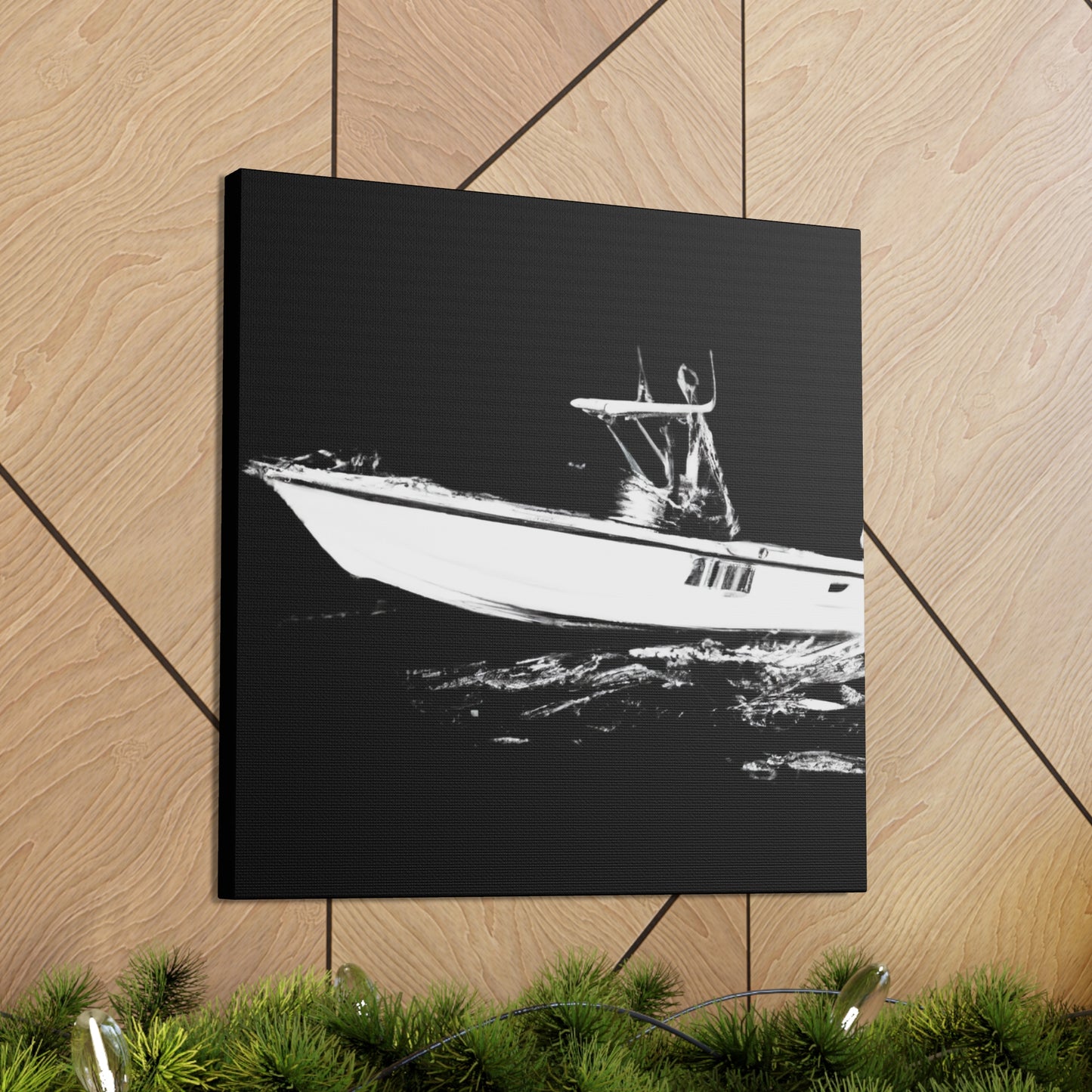 "Bass Fishing Glisten" - Canvas