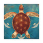 Turtle in the Sea - Canvas