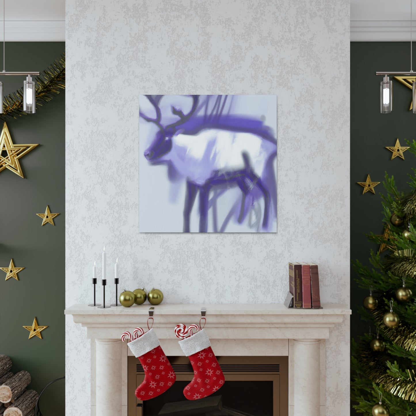 Reindeer in Expressionism - Canvas