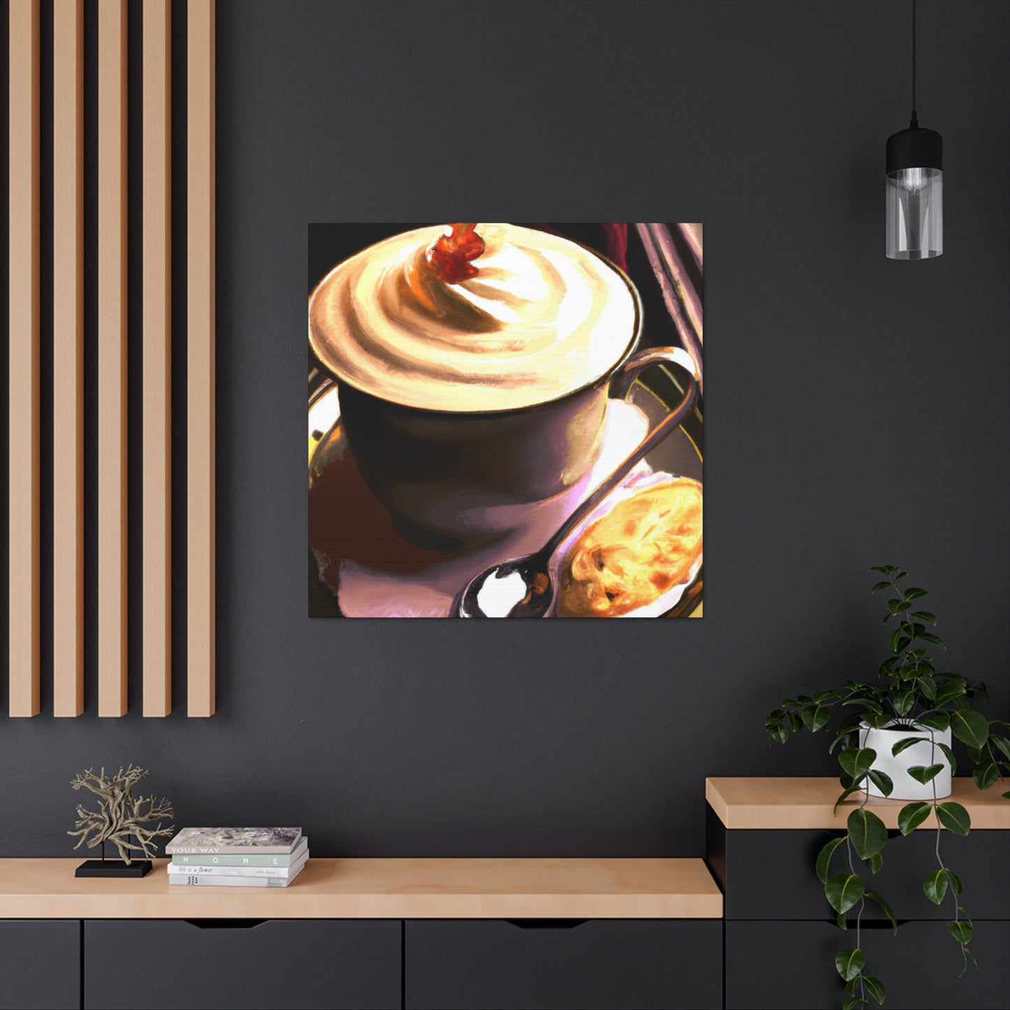 Cafe Cappuchino Splendor - Canvas