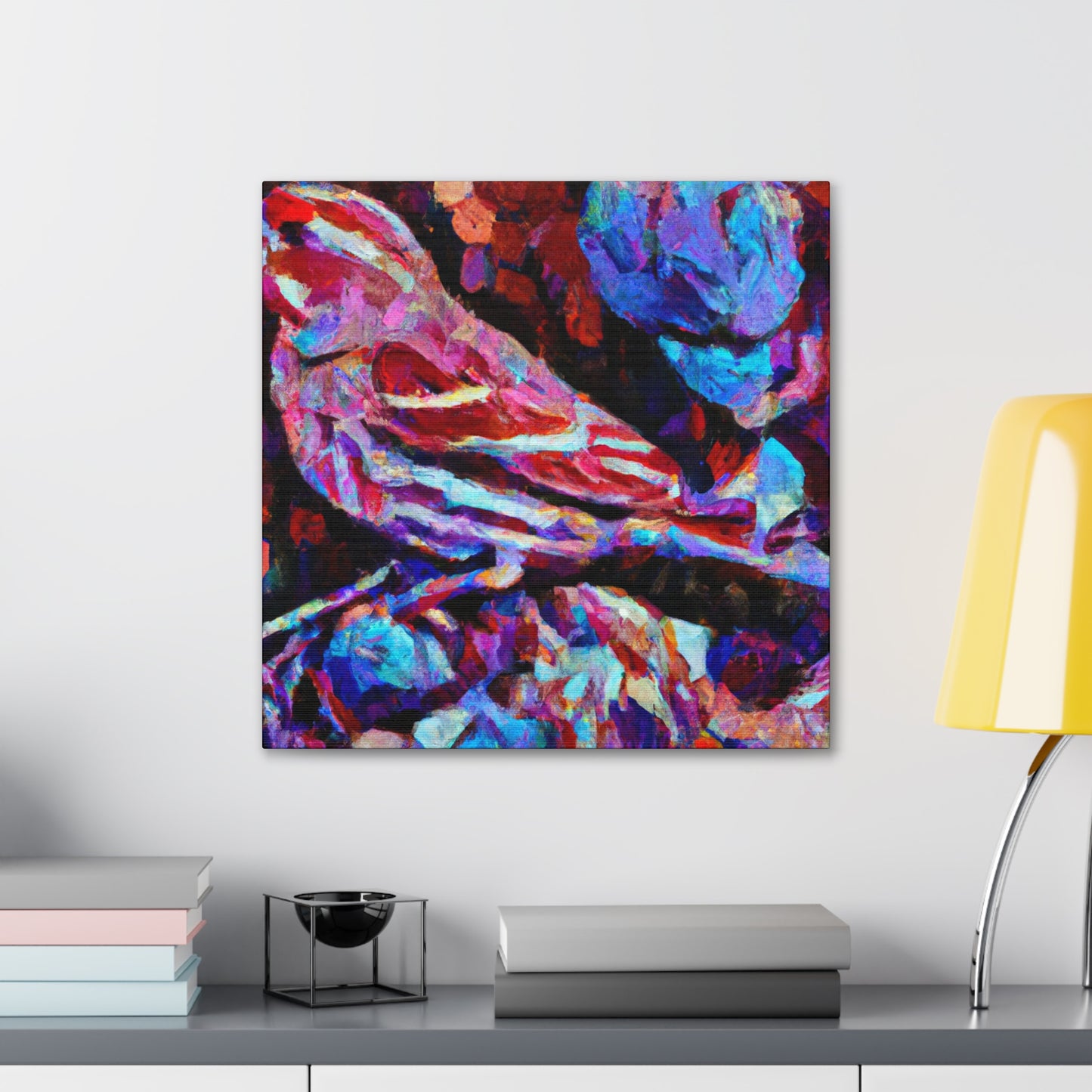 "House Finch Impressionism" - Canvas