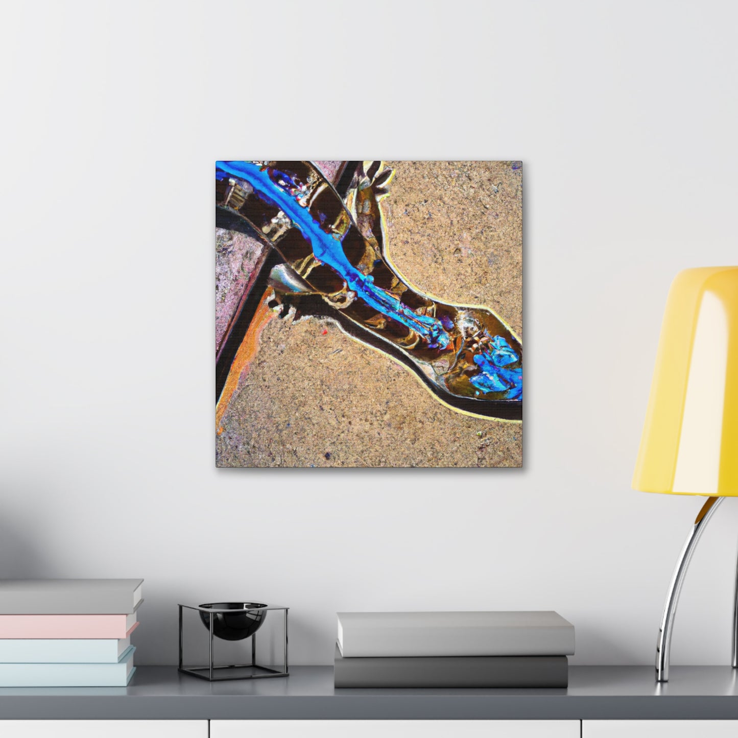 Blue-Tongue Skink Mosaic - Canvas