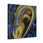 "Blue-Tongued Skink Oasis" - Canvas