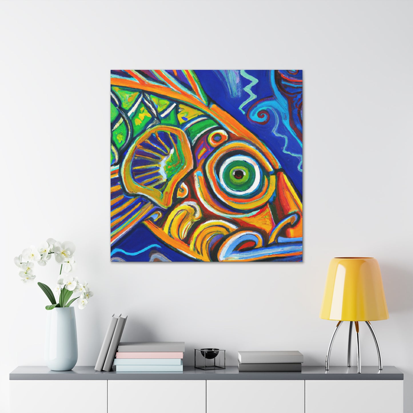 "Fishes of the Azure Sea" - Canvas