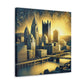 Riverside Steel Reflections - Canvas