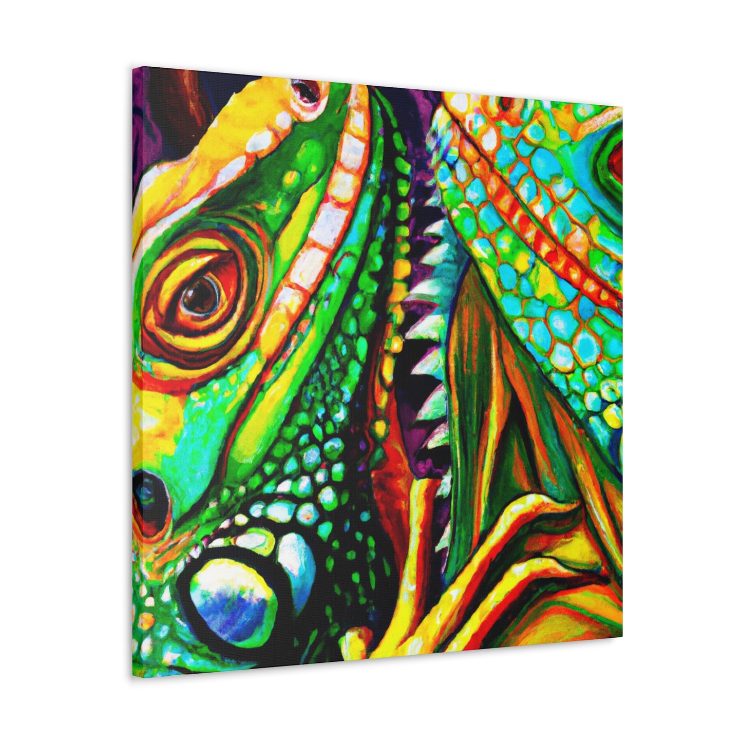 Iguanas In HWilleries - Canvas