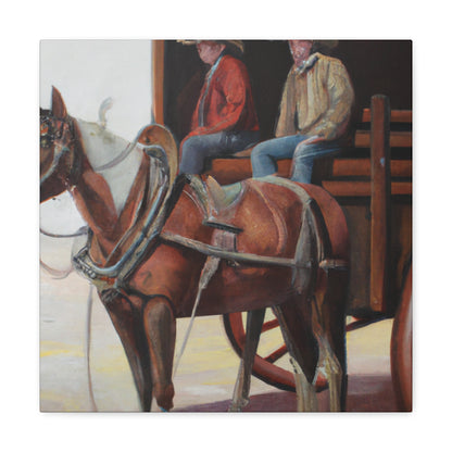 Stagecoach in Motion - Canvas