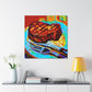 Grilled Steak Fauvism - Canvas