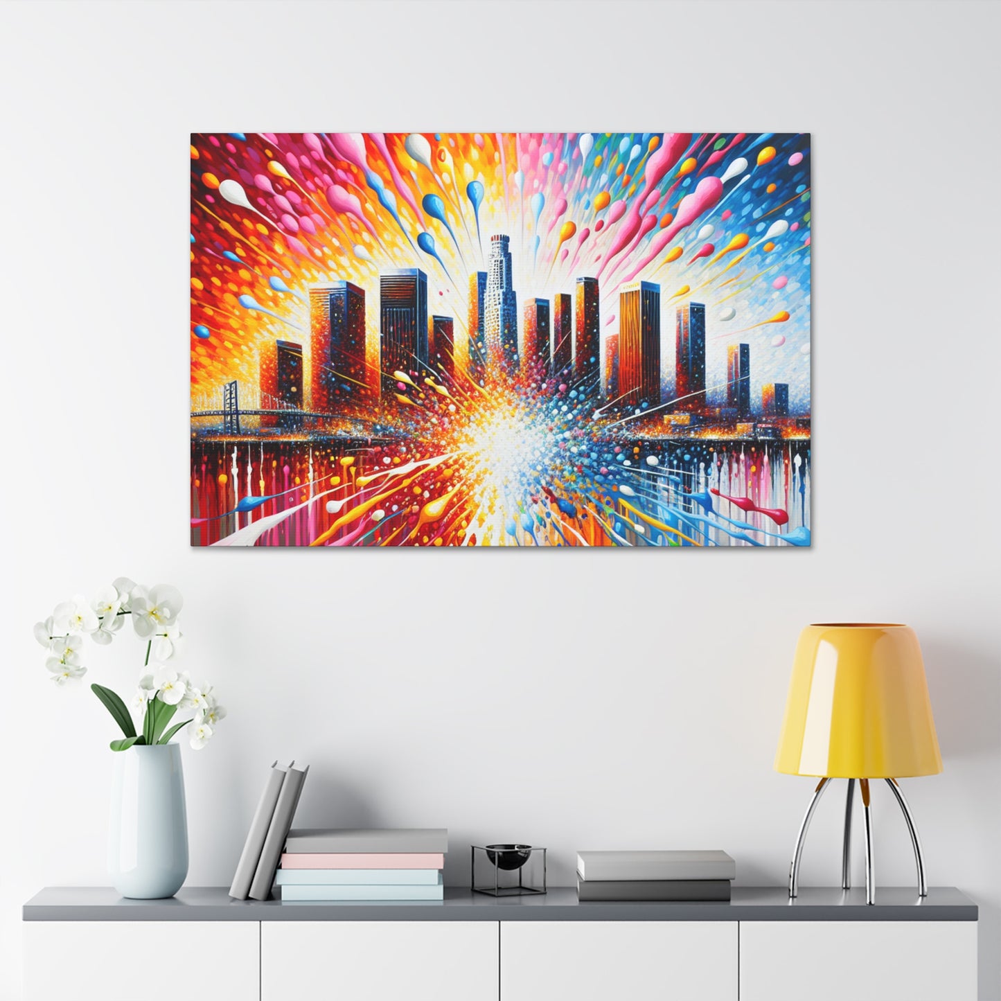 "Vibrant Urban Dreams" - Canvas