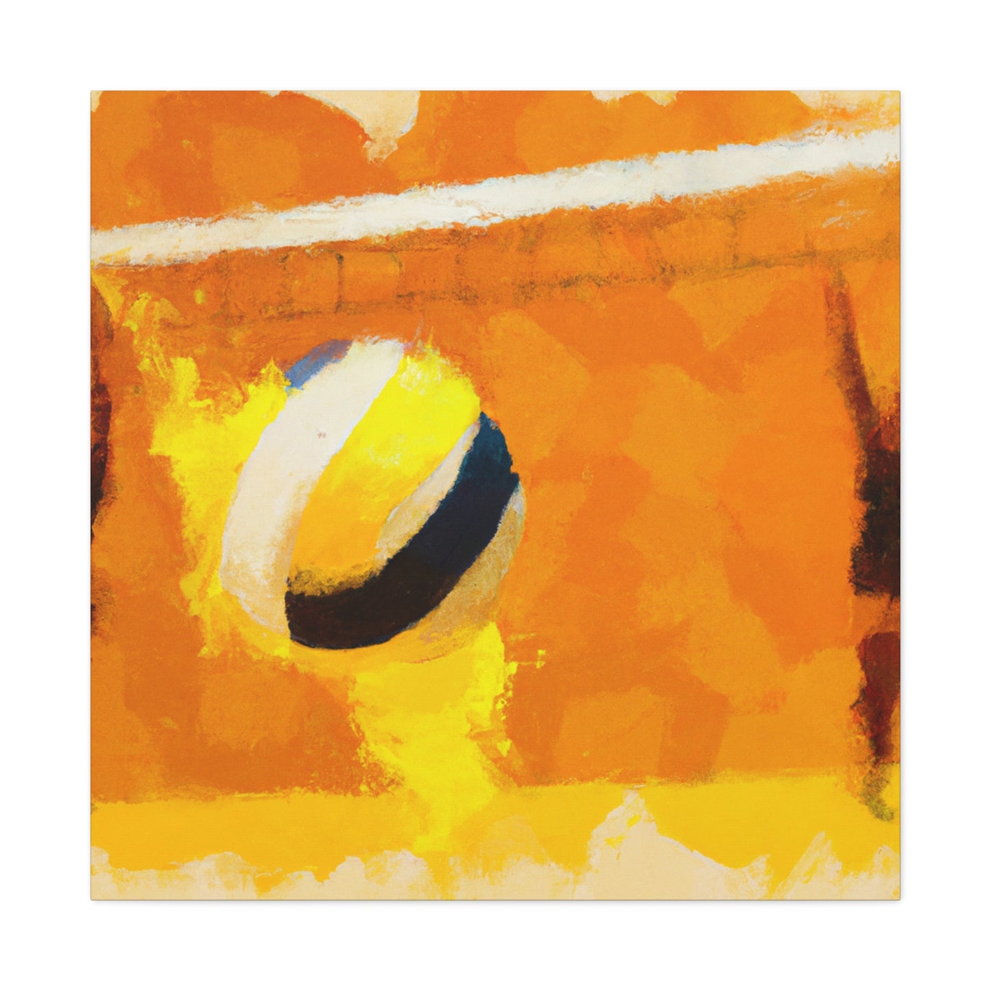 "Vibrant Volleyball Passion" - Canvas