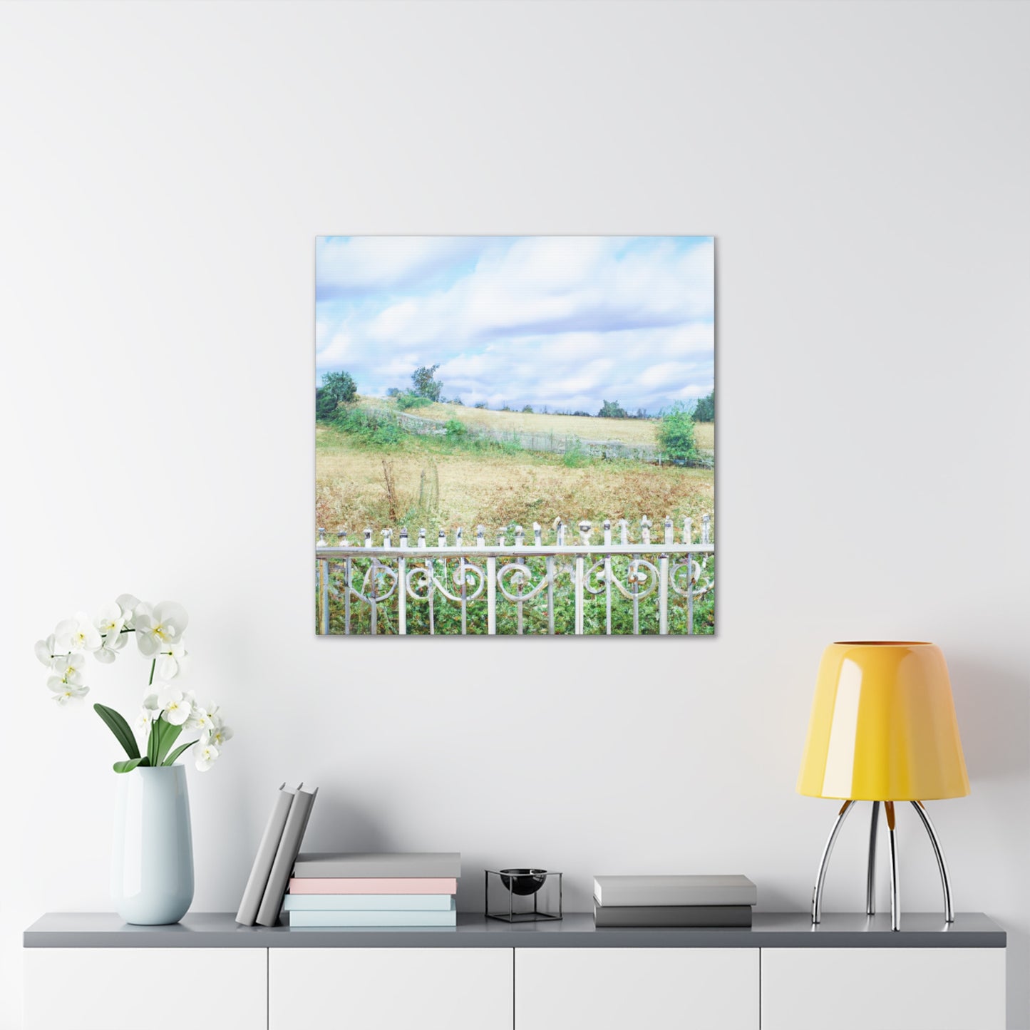 "Barnyard Fence Baroque" - Canvas