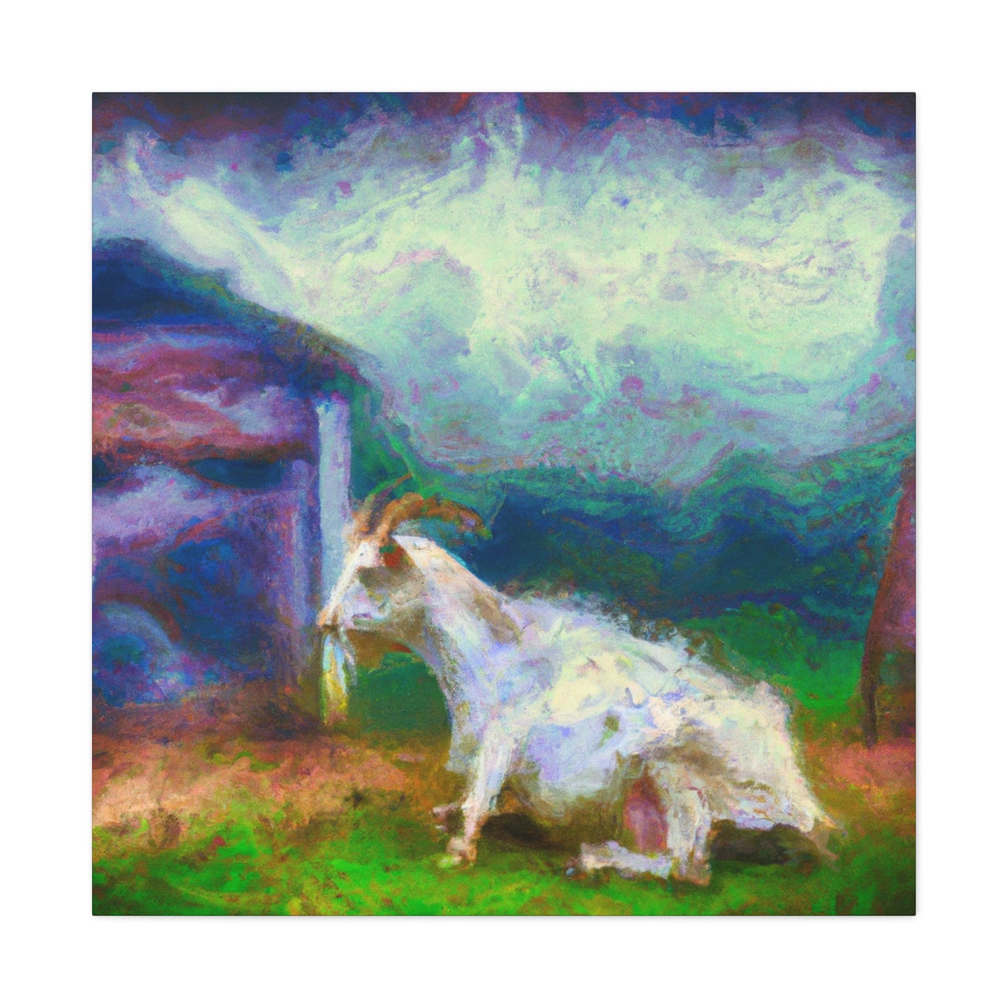 Goat in Impressionism - Canvas