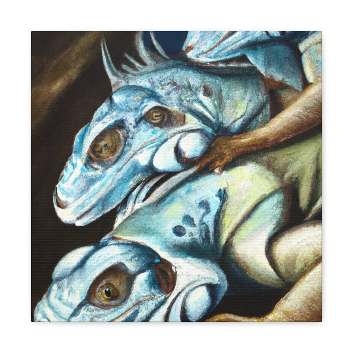 "Iguanas in Surrealism" - Canvas