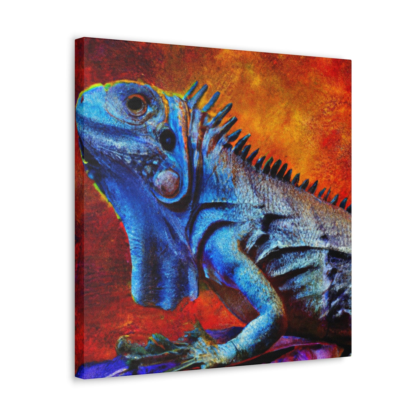 Iguanas of Colorful Joy - Canvas