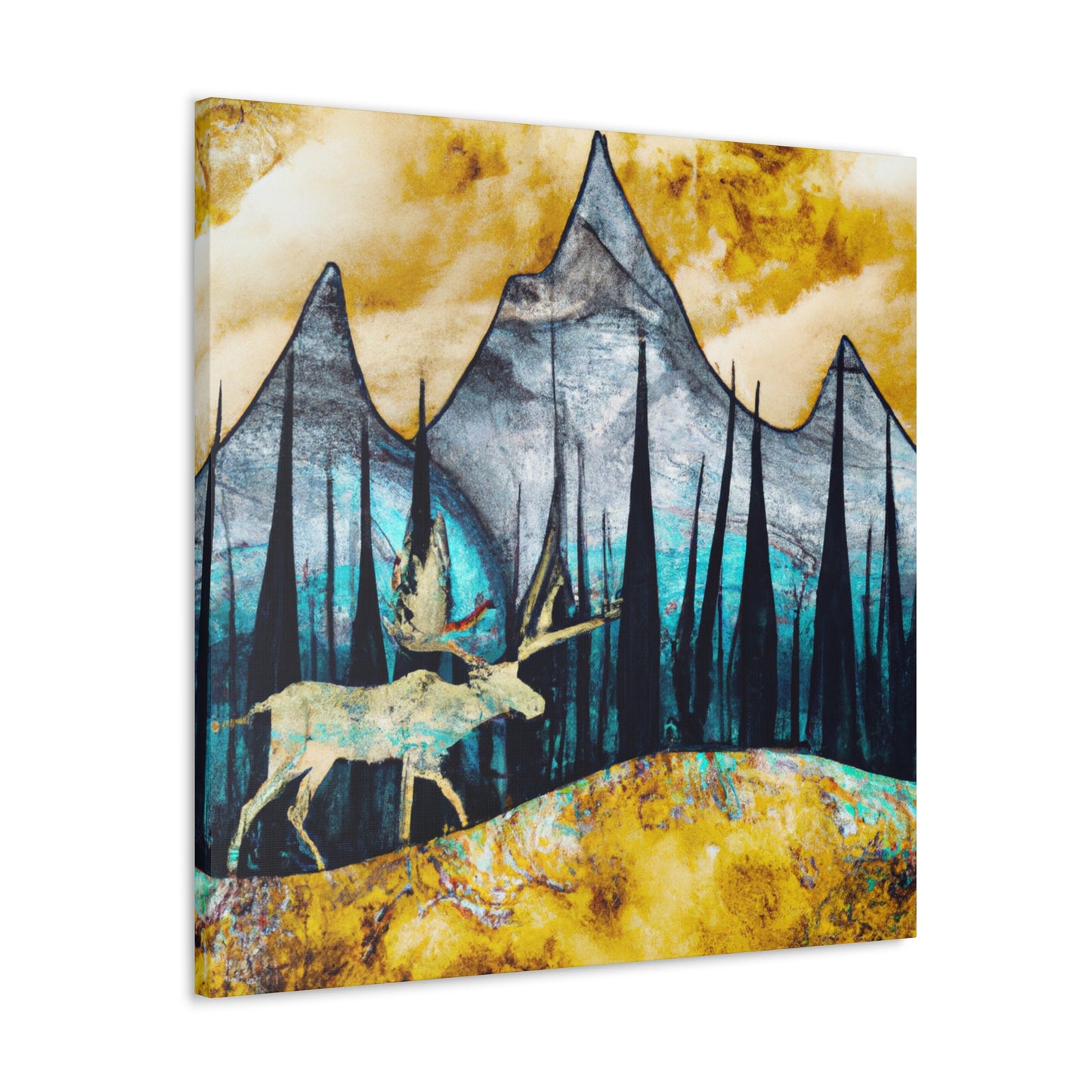 Moose of Baroque Era - Canvas