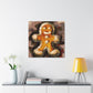 Gingerbread Man Deco - Canvas