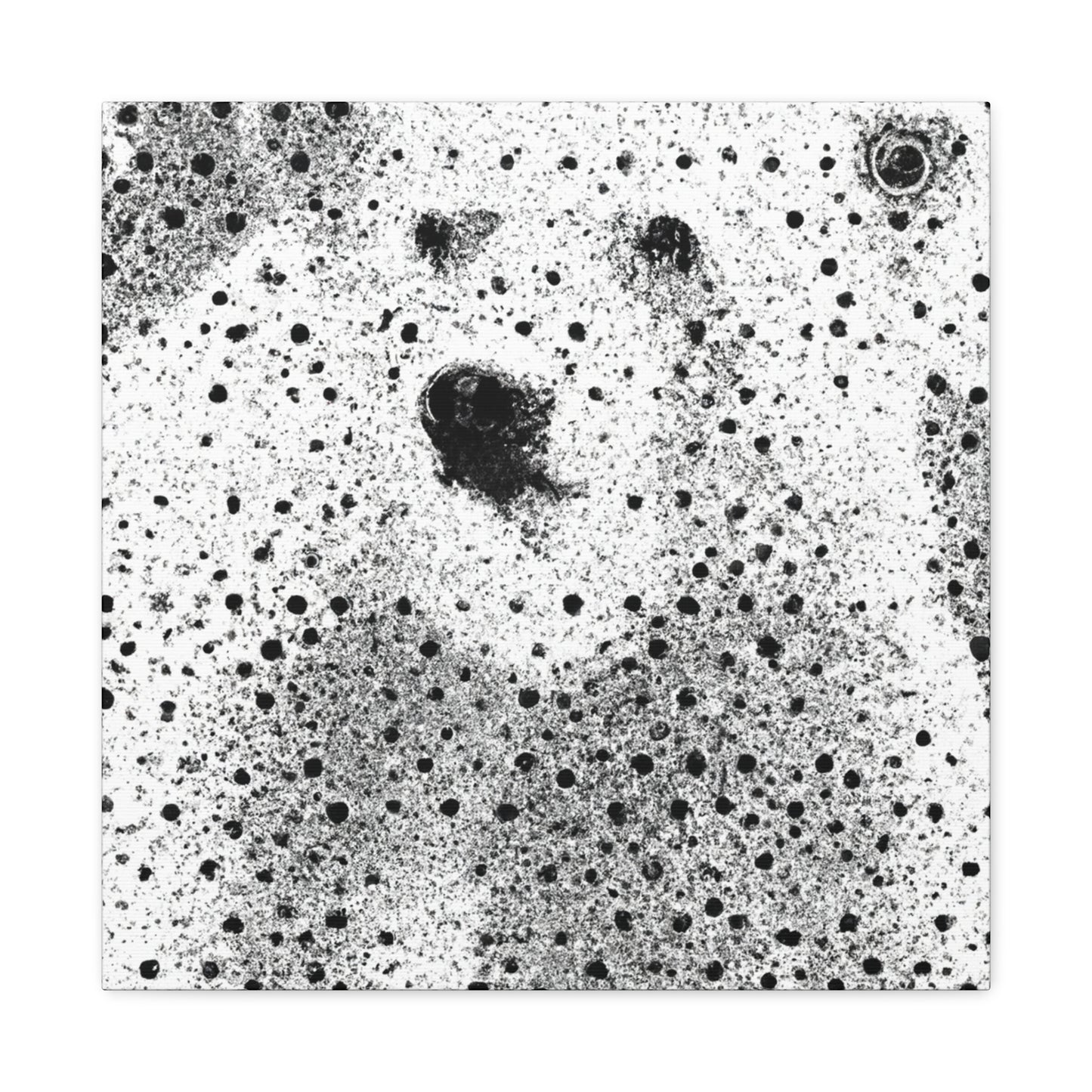 "Polar Bear Pointillism" - Canvas