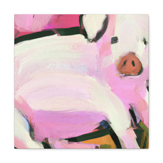 Pot Belly Pig Joy - Canvas