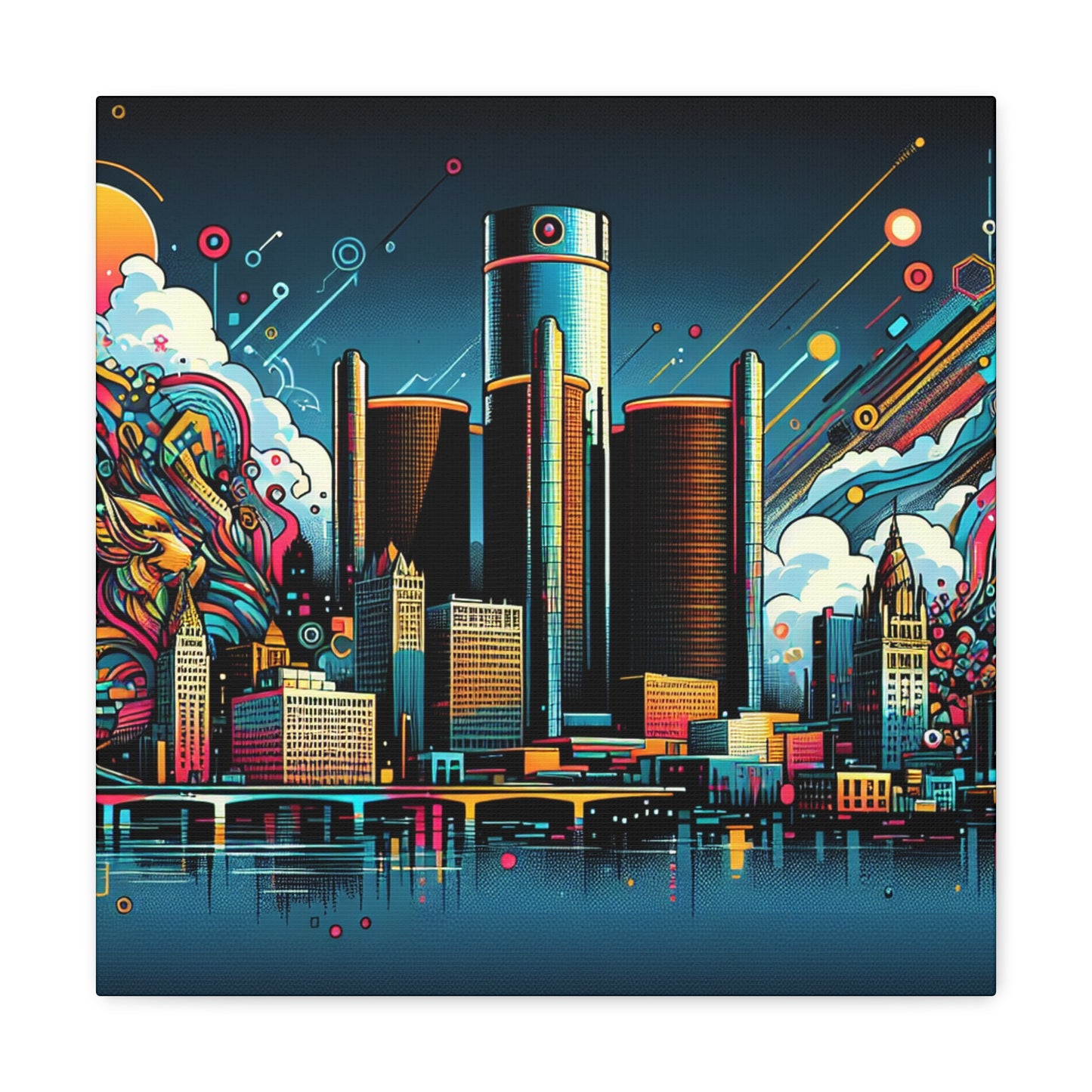 Motor City Graffiti Revival - Canvas