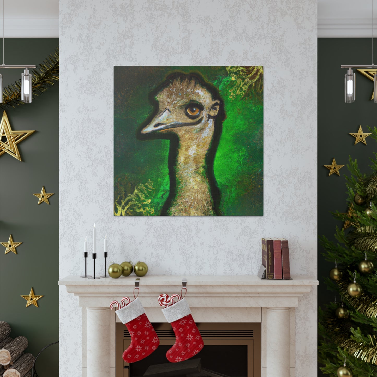 "The Emu's Majestic Stride" - Canvas