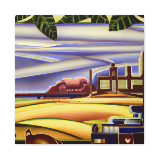 "Countryside in Art Deco" - Canvas