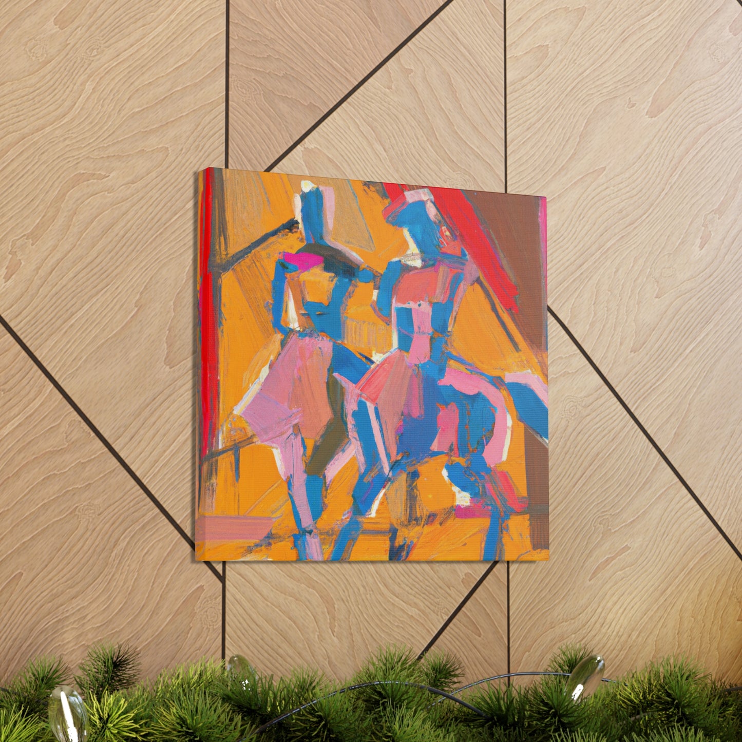 "Stirrups in Art Deco" - Canvas