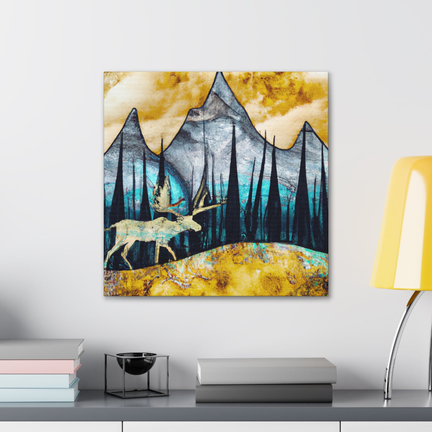 Moose of Baroque Era - Canvas