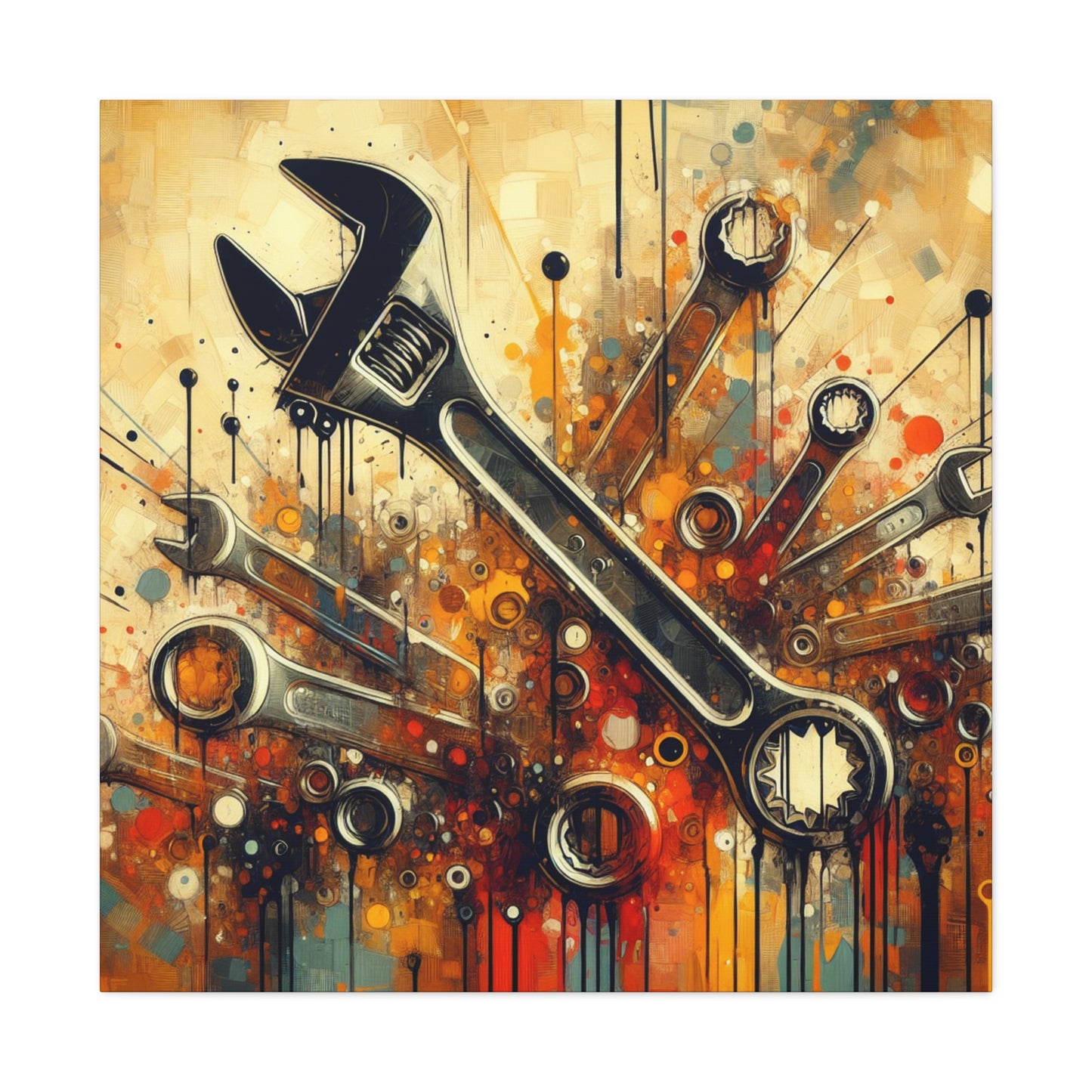 Forged Industrial Symphony - Canvas