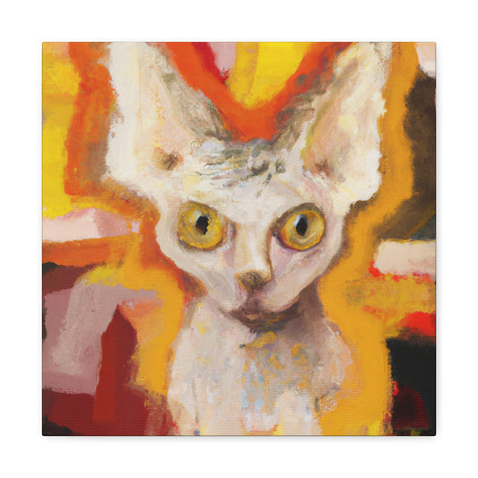 Devon Rex Expressionism - Canvas