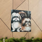 "Pekingese Gazing Wondrously" - Canvas