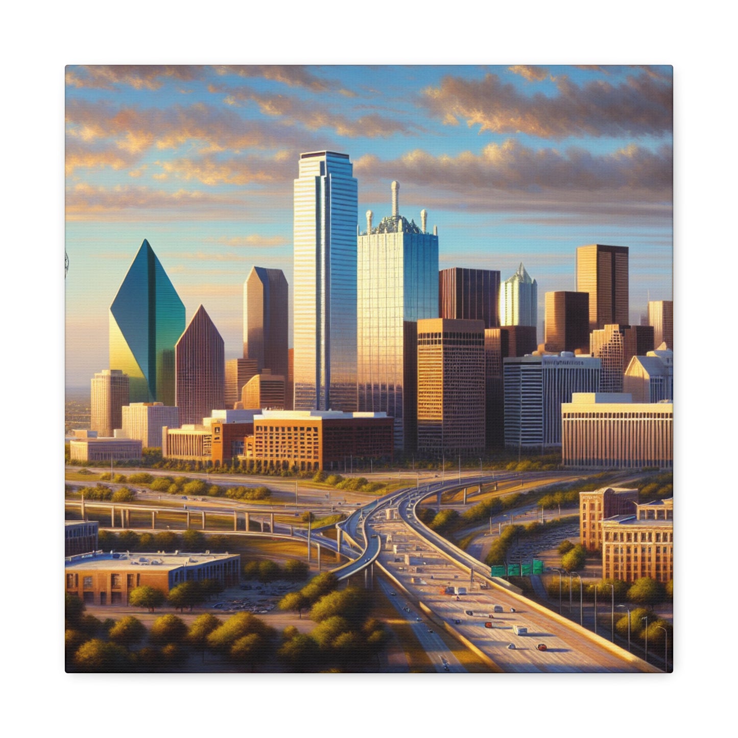 "Lone Star Metropolis Revealed" - Canvas