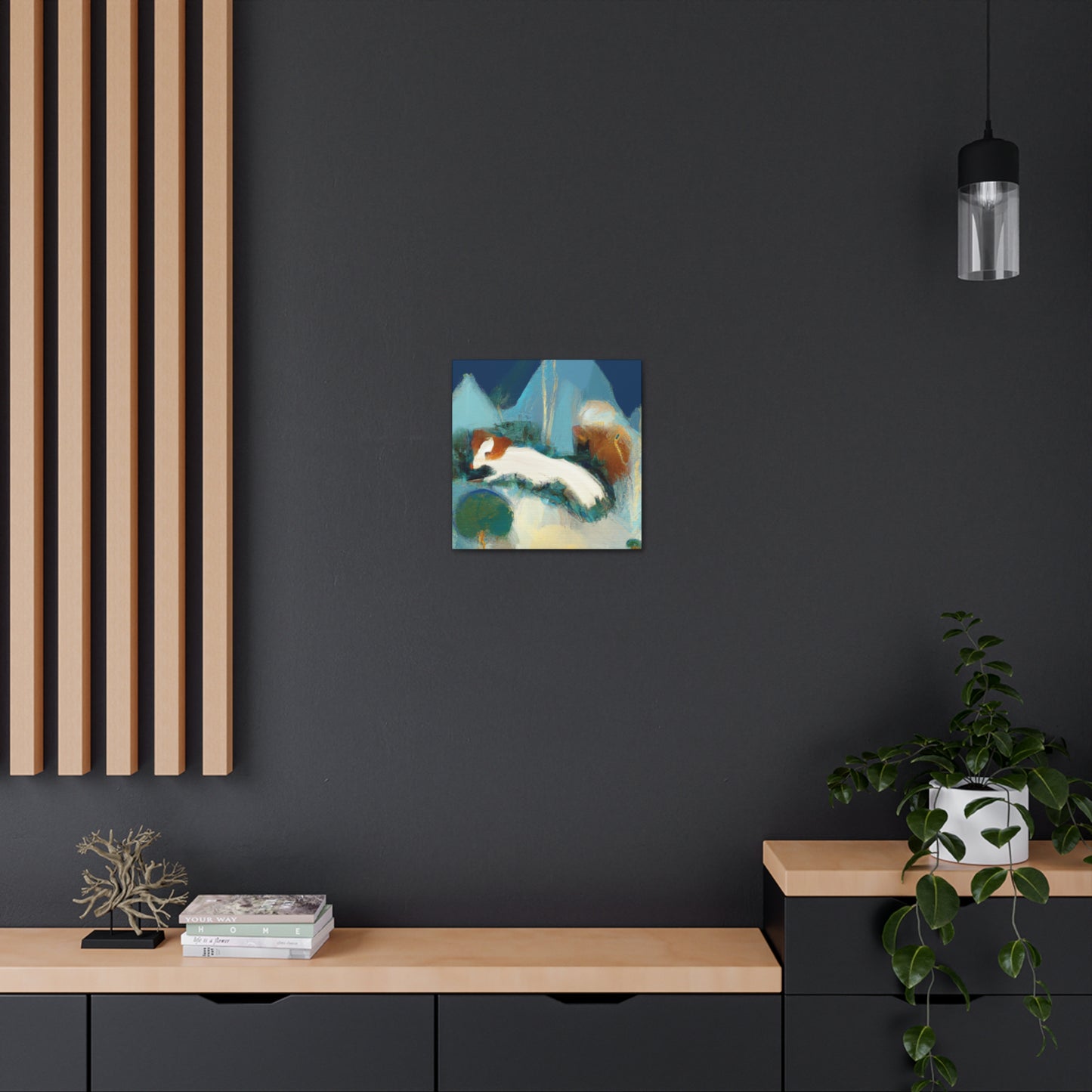 "Otter in Abstract Blur" - Canvas