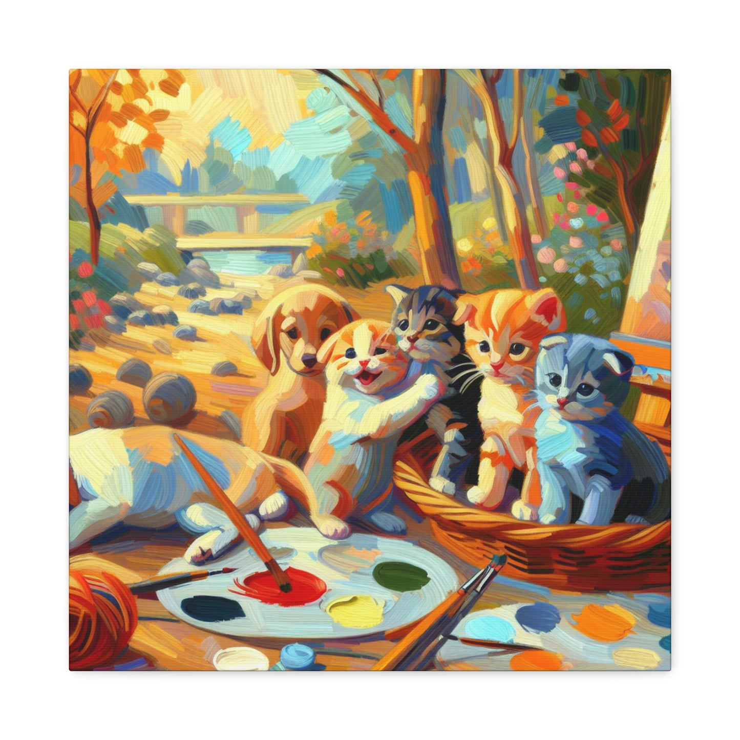 Whimsical Pet Melody - Canvas