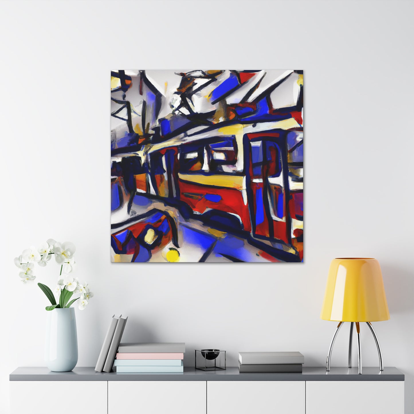 Tram in Abstraction - Canvas