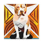 "Pitbull in Art Deco". - Canvas