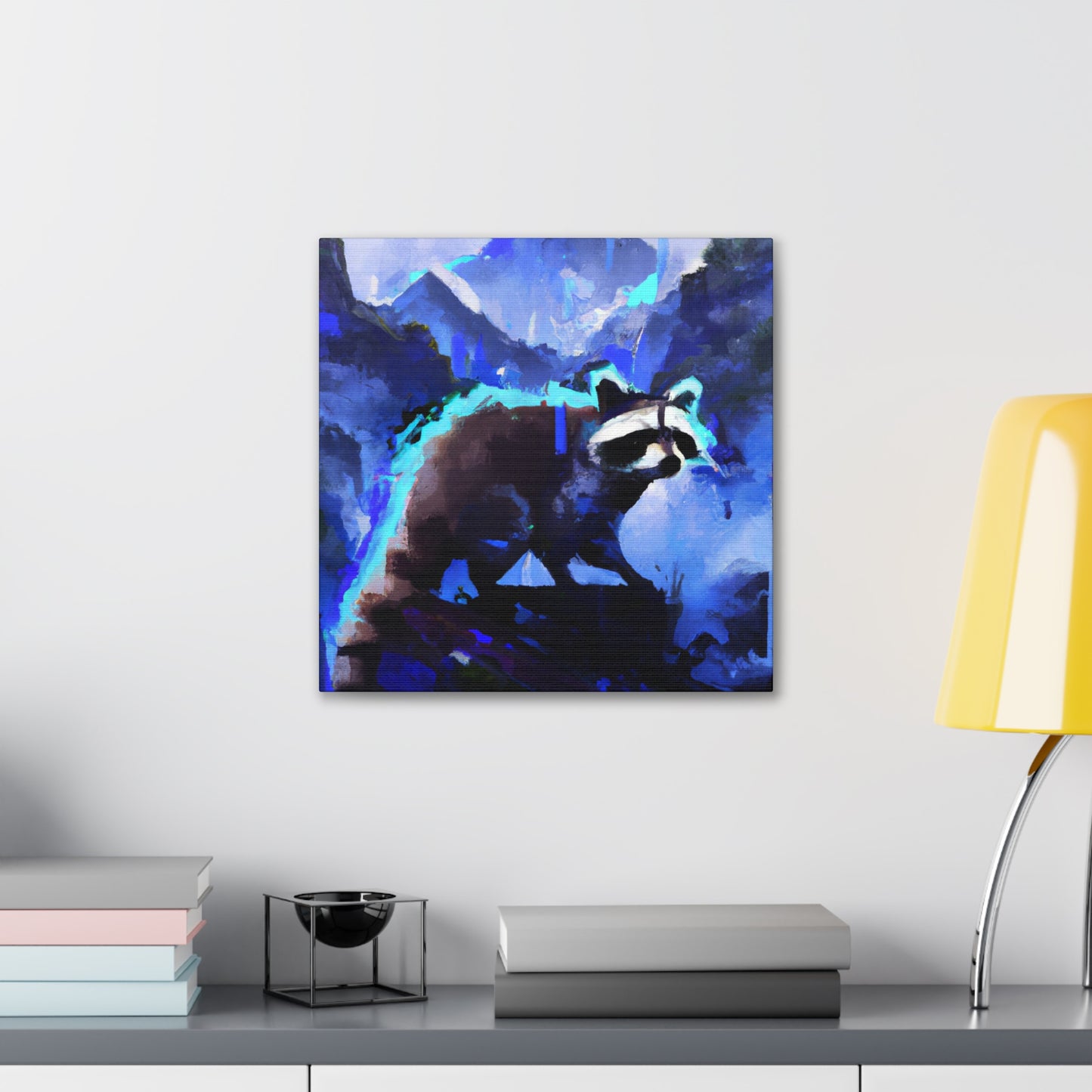 "Racoons in Moonlight" - Canvas