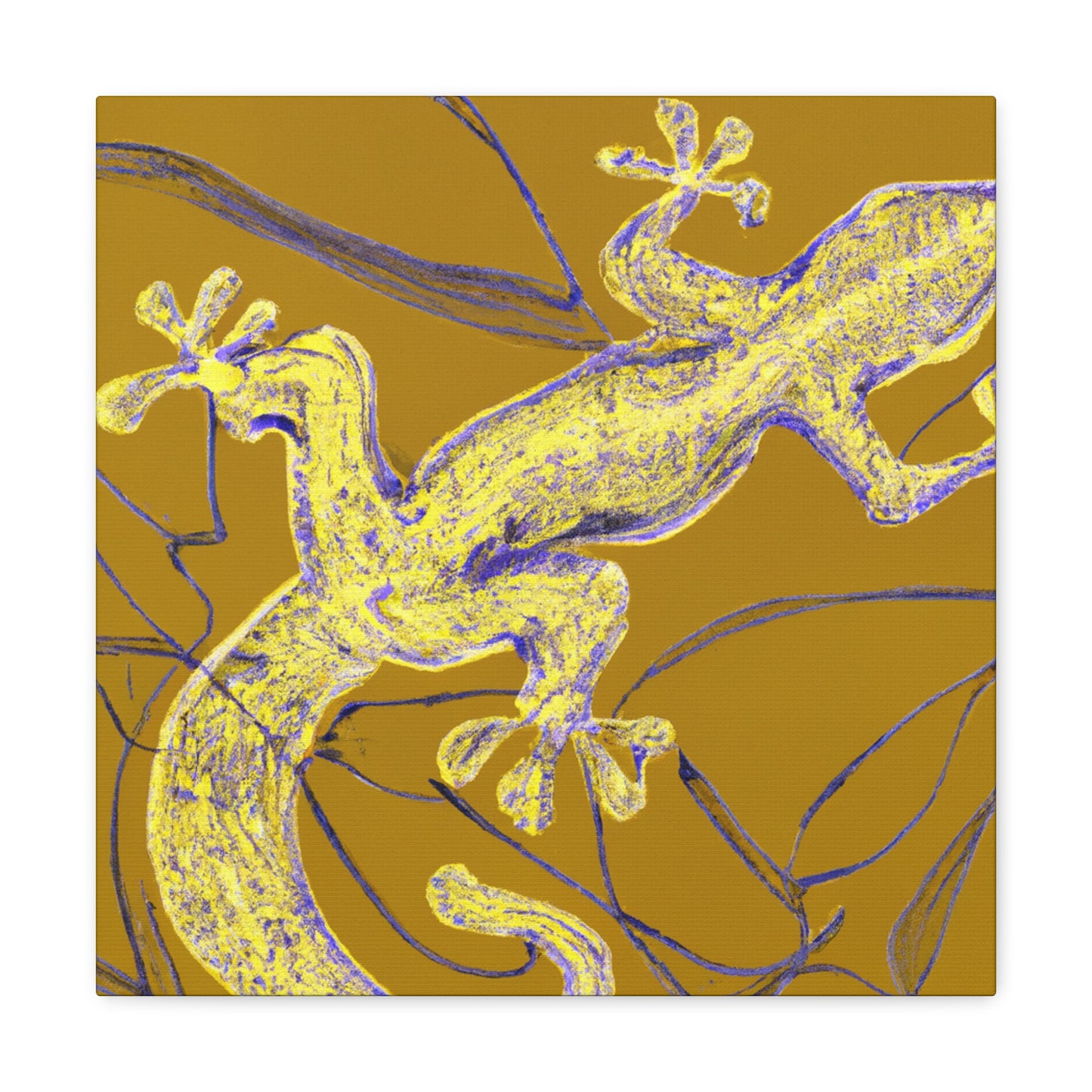 Lizard Mornings Splendor - Canvas