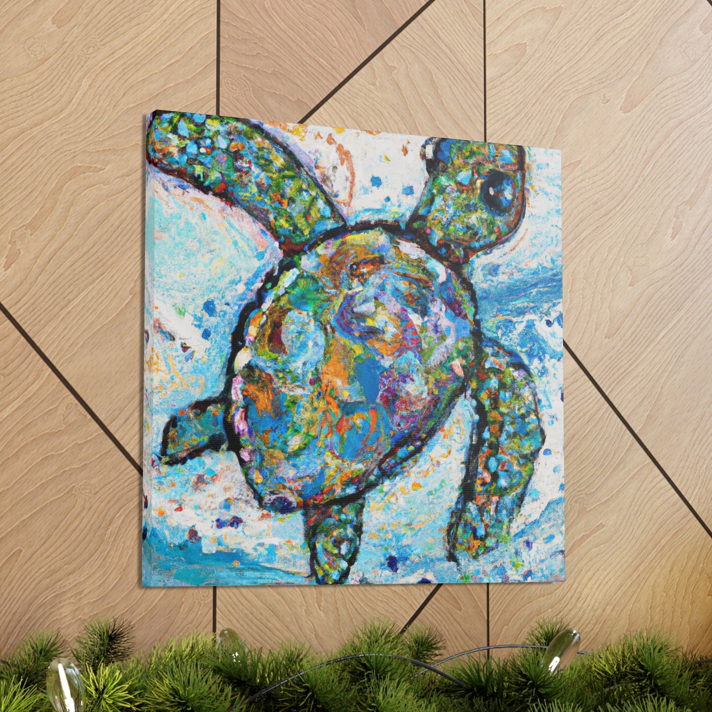 Sea Turtles at Dusk - Canvas