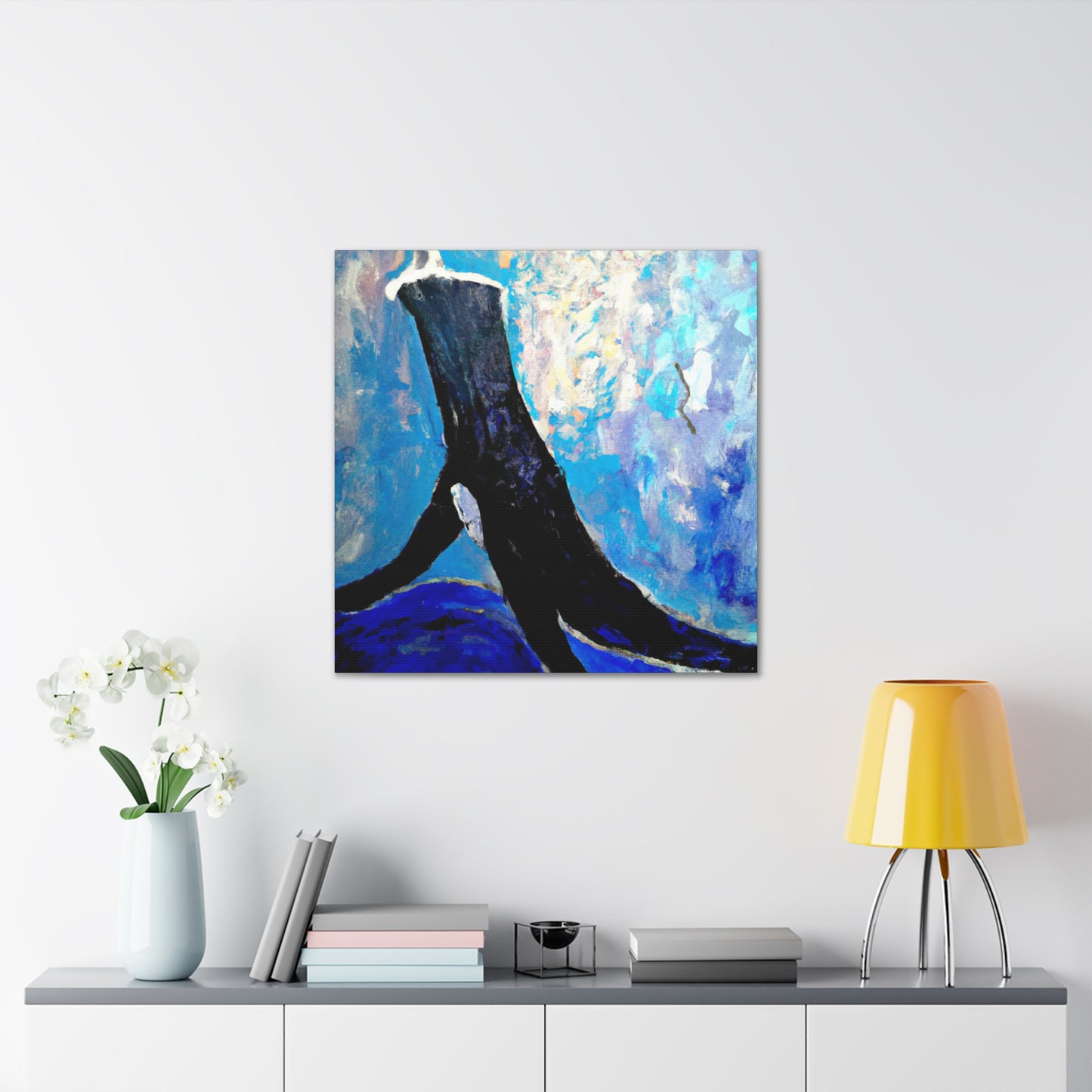 Whale in Turbulence - Canvas