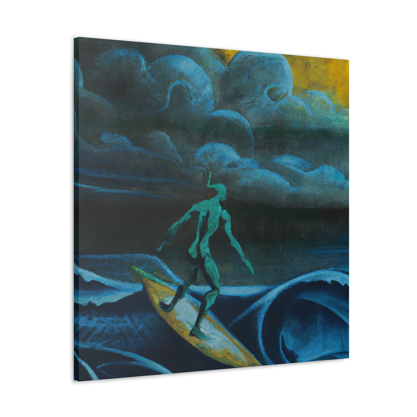 "Surfer on a Wave" - Canvas